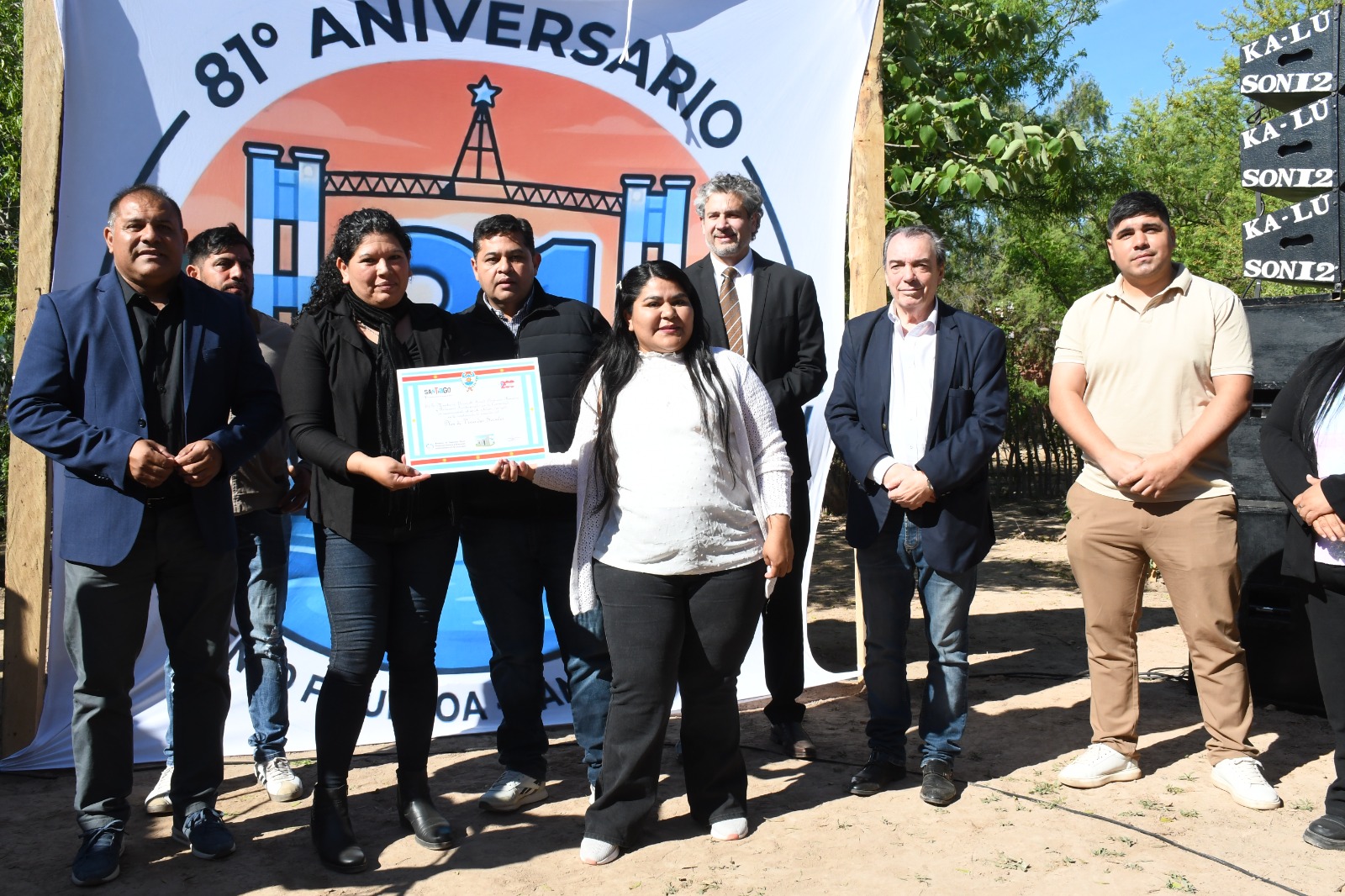 Bandera Bajada celebró su aniversario con la entrega de 40 viviendas sociales