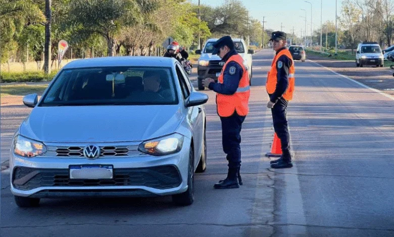 La policía despelgó este fin de semana un operativo saturación para prevenir siniestros viales